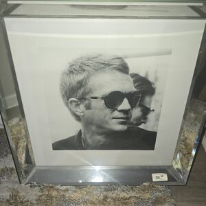 Framed Black & White Celebrity Portrait Print